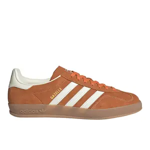 adidas Mens Gazelle Indoor Lace Up Sneakers Shoes Casual - Orange