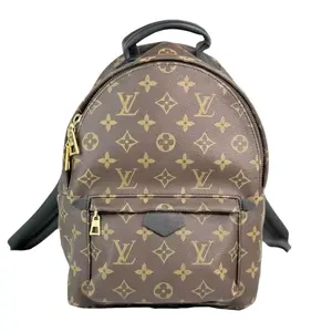 Pre-owned Louis Vuitton Leather Backpacks Monogram Canvas Palm Spring PM Backpack