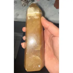 XL Fat Orange/honey Calcite Tower 🍯