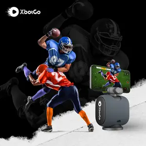 XbotGo Chameleon, AI Sports Camera, Basketball Tracking, Team Auto Tracking, 4K Video Recording, 360° Rotation, 120° FOV, Live Streaming Gadget, Portable Foldable Device, Detachable Phone Remote, Lava Graphite Design, Anti-Shake Tech,TikTok Vlogging Too