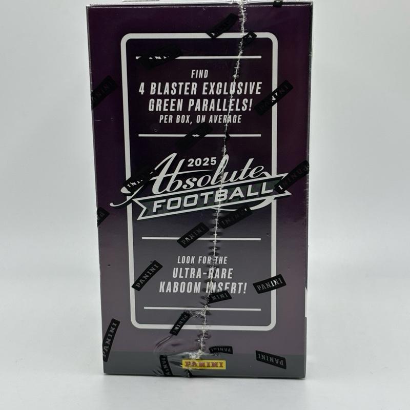 2025 Absolute NFL blaster box - kaboom! Hunt! - 48 cards per pack - 6 packs per box - look for autos and Mems