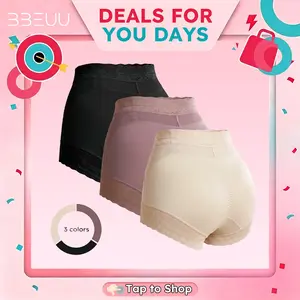BBEUU Live-only High-Waisted Briefs 3pcs for Women – Tummy Control, Butt Lifting, Lace Trim & Mesh Panels, Elastic Breathable, Non-Slip Strips, Versatile Simple Panty-for live