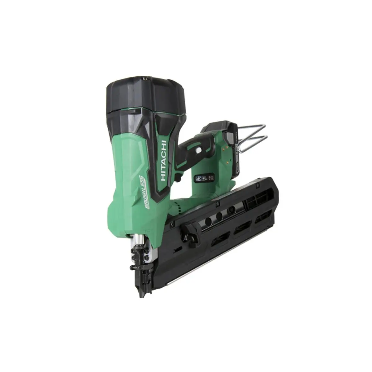 Metabo HPT 2799526 18V Cordless 21-Gauge 21-Deg Framing Nailer Kit with Brushless Motor, Plastic Strip, Rear Loading