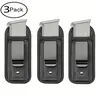Unisex 3pack Concealed Holster Magazine Pouch Set - IWB Concealed Carry, 3-pouch Capacity, 3-mag Carry Set, Single & Double Layer Holder, Compatible with 9mm/.40/.45/.380 Handguns & 7/10/15-Round Magazines, Hunting Gear