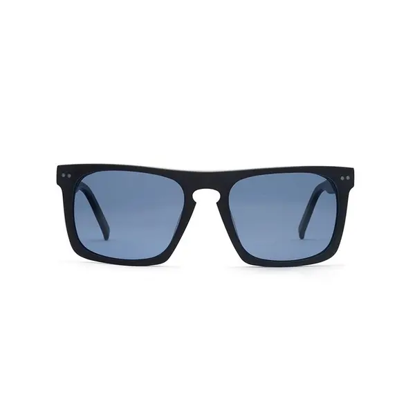LUMIRA HEATH Square Sunglasses – Matte Black, Smoke UV400 Lenses, 54-20-140, Medium to Large Fit