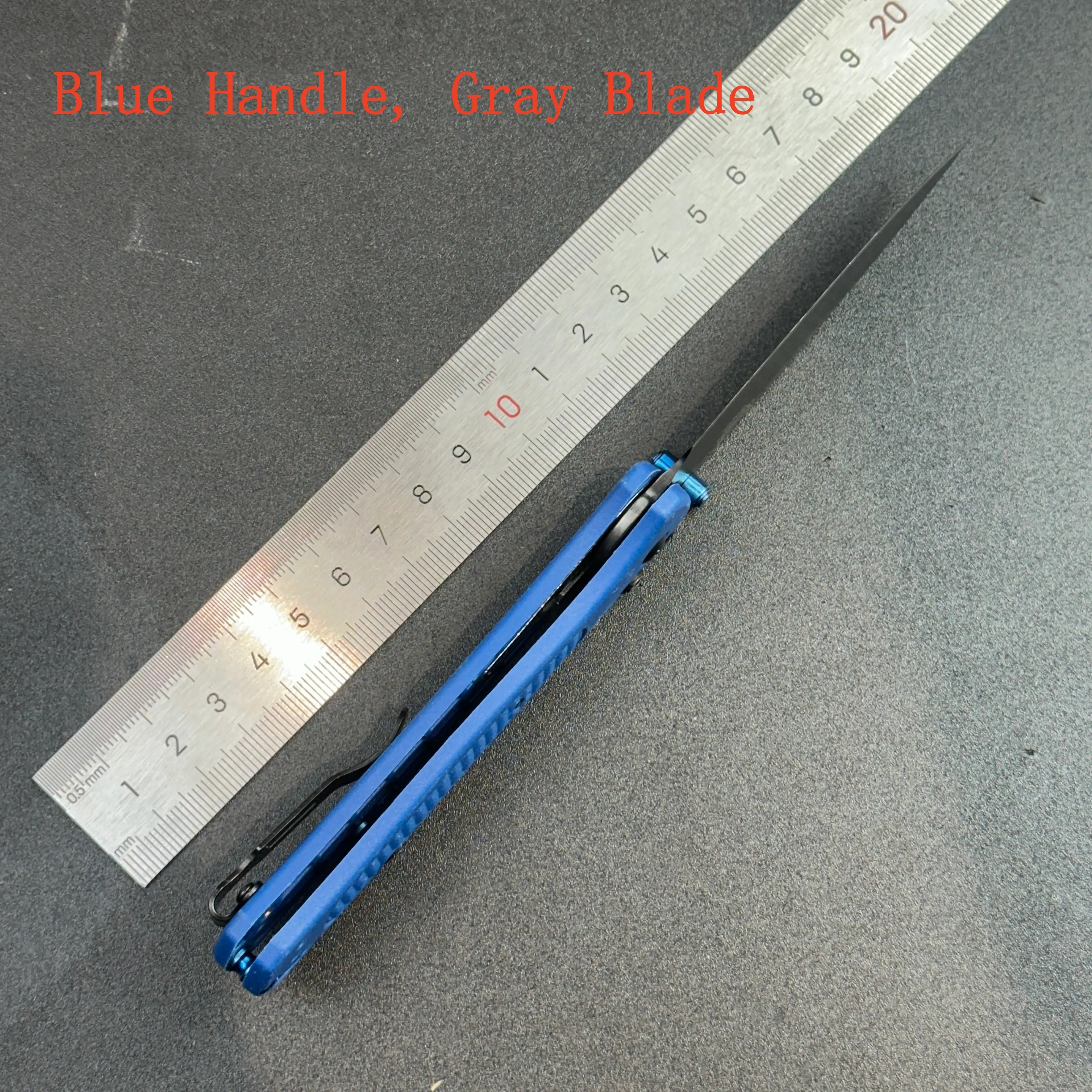 Blue Handle, Gray Blade