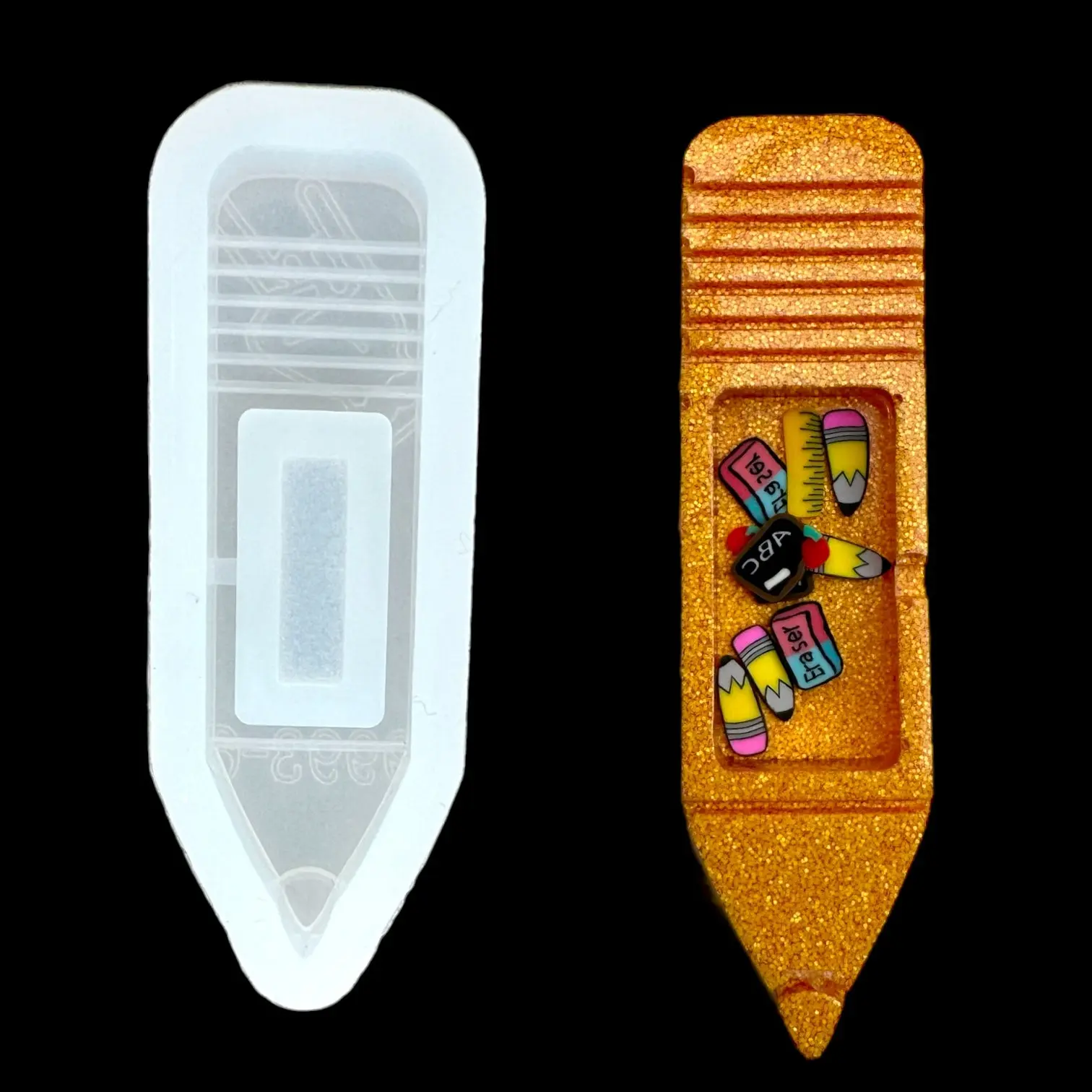 Pencil Teacher Shaker Mold