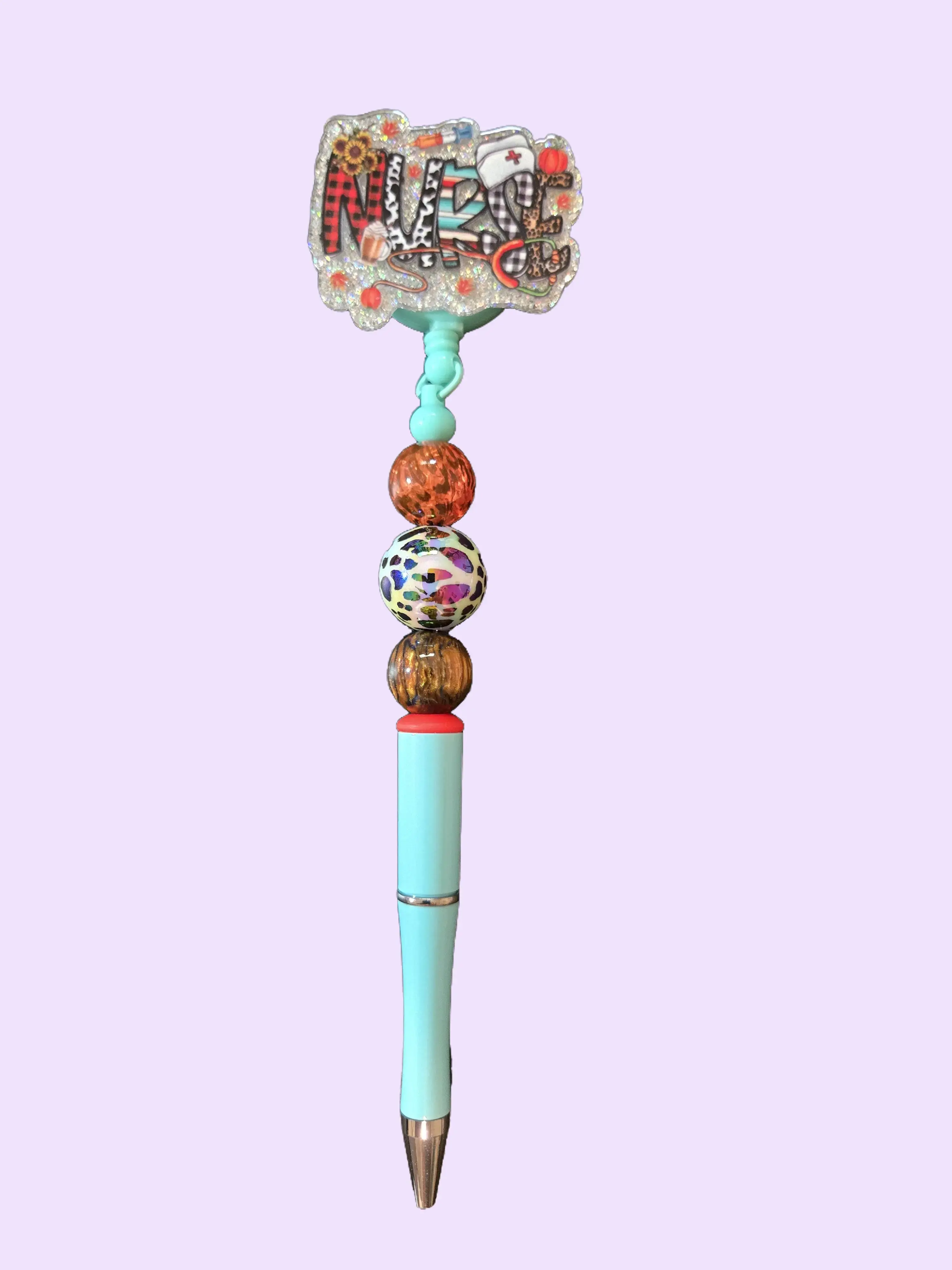 Pick from LIVE Show Beaded Pen Badge Reel (picture is a sample only)