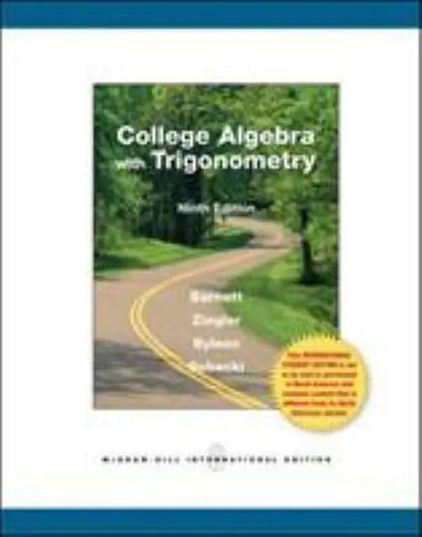 USED-College Algebra with Trigonometry by Raymond A. Barnett (Paperback)