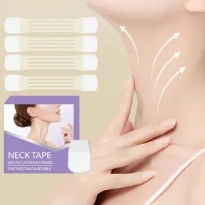 20Pcs Neck Lift Adhesive Strips Neck Tape Thin Face Rubber Miss Face Lift Tape