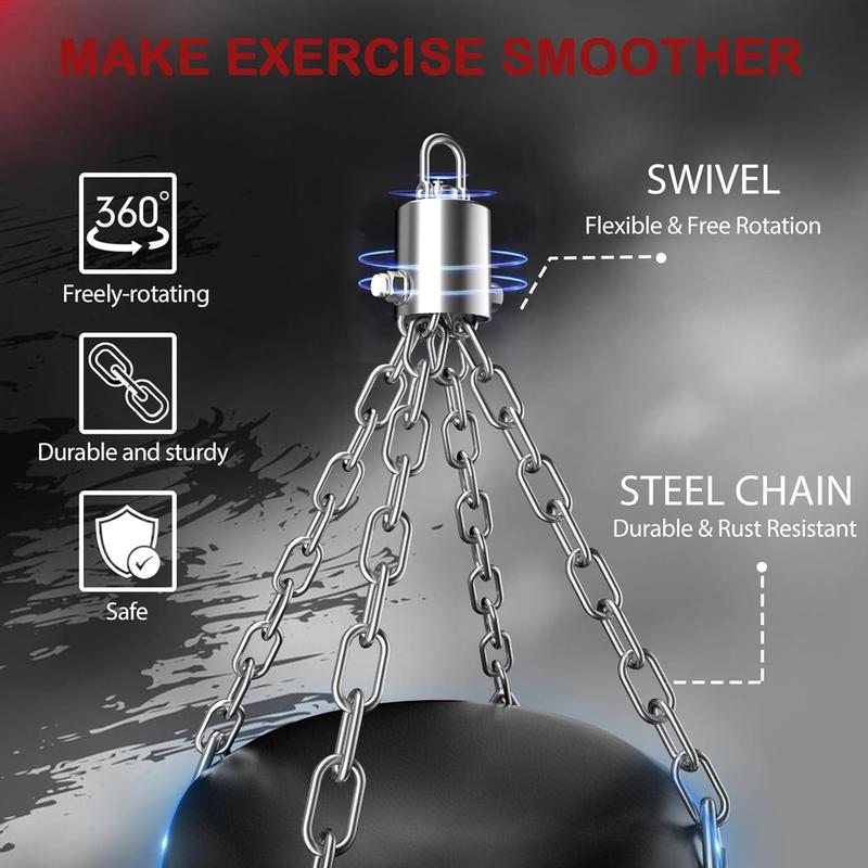 Punching Bag for Adults, 4ft Heavy Boxing Bag Set with 12 OZ Gloves for MMA Karate Kickboxing Boxing - Unfilled