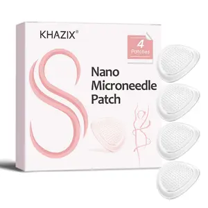 4pcs Hyaluronic Acid Micro-Needlepatches Dermabrasion, Improve Skin Appearance Within 8 Hours, Microneedle Length 0.25mm, .