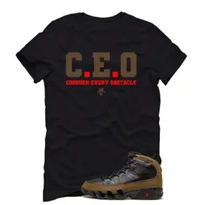 Jordan 9 Olive Black T-Shirt (CEO), 9 Olive Outfit, Graphic Tees, Womenswear Top T-Shirt