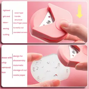 1 portable stainless steel R4 rounded edge tool, suitable for precise trimming, applicable for photos and paper arts. Scrapbook supplies, rust-proof material, corner trimmer, trimming device, photographer, craft enthusiast