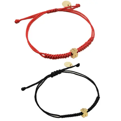 Minimalist red/black bracelet