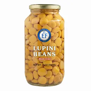 Eastern Feast Lupini Beans Ready to Eat 32oz (946ml ) Eastern Feast Mediterranean food High Protein Fiber Rich Plant Based Snack Large Jar Authentic Recipe Low Carb Healthy Snack
