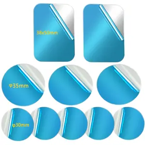 5PCS Metal Plate Sticker Disk Iron Sheet For Magnet Mobile Phone Holder Magnetic Car Stand For Iphone Xiaomi Huawei Samsung Universal Smartphone Holder Car Phone Mount