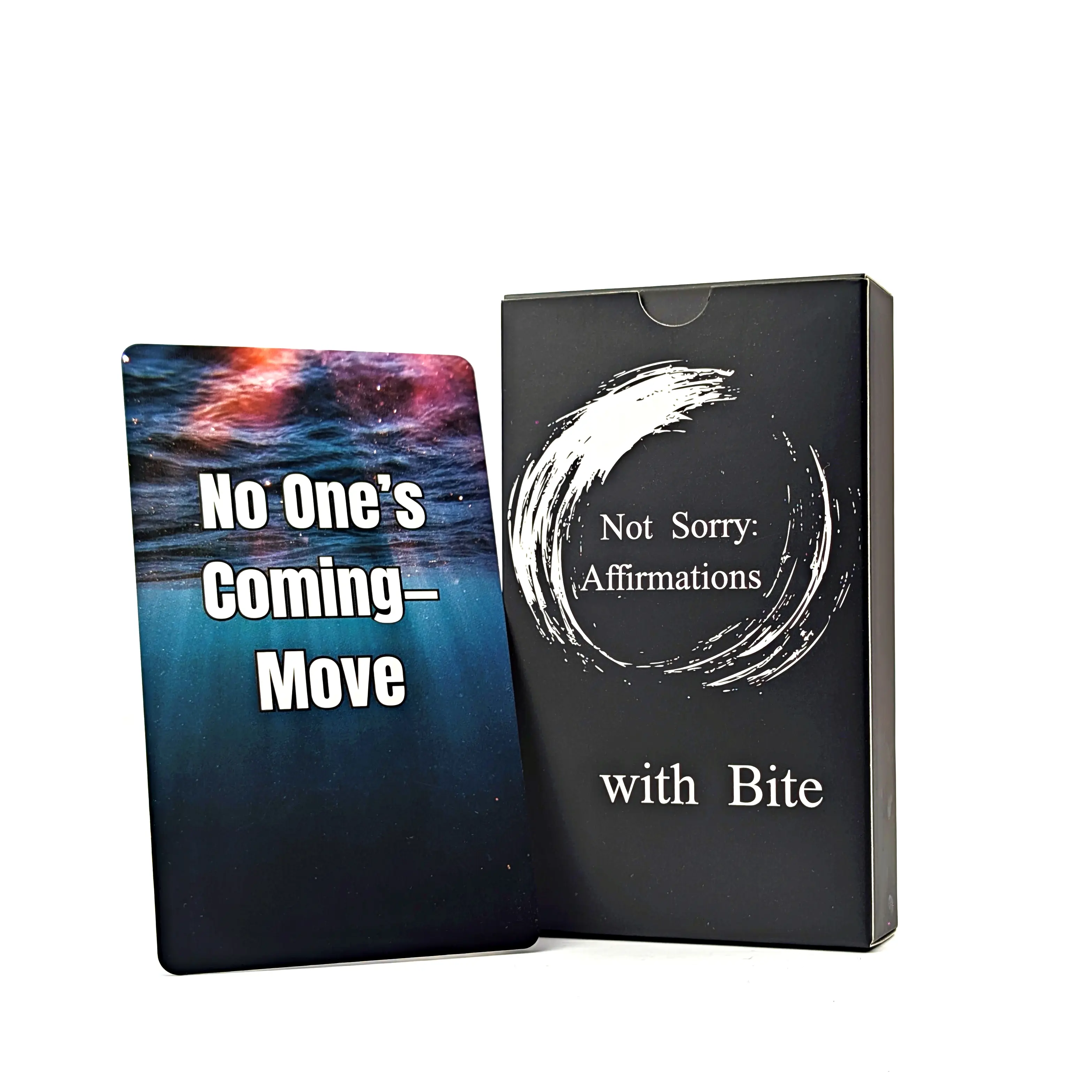 Witchy Cauldron Not Sorry Affirmations Cards with Bite - 60 Direct Unfiltered Motivational Cards for Procrastinators & Self Sabotgers