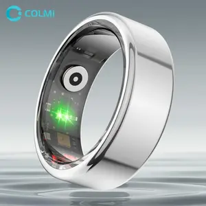 ColMi Smart Ring, IP68 & 3 ATM Waterproof Fitness Tracker Ring, Sports Ring for Men & Women, Compatible with Android & iOS, Heart Rate Monitor
