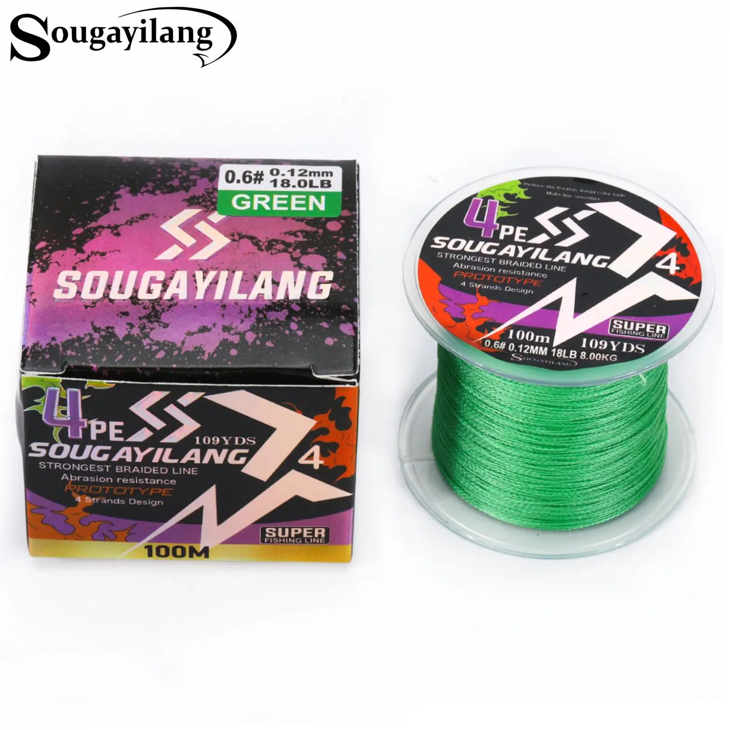 4 Strands PE Braided Strong Fishing Line, 100m Multifilament Fishing Line, Outdoor Fishing Accessories for Fishing Enthusiasts, Fishing Equipment, Fis