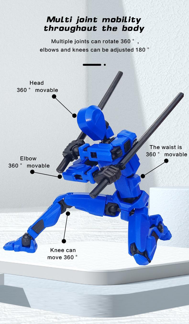 5-Piece Assembly DIY Dummy Titan T-13 Action Figure Multi-Jointed Movable, Lucky Action Figures, Multi-Articulated Action Figures, Desktop Decorations, Creative Gifts Craft Figurine Toy Set 5-Piece Assembly DIY Dummy Titan T-13 Action Figure Multi-Jointed Movable, Lucky Action Figures, Multi-Articulated Action Figures, Desktop Decorations, Creative Gifts Craft Figurine Toy Set