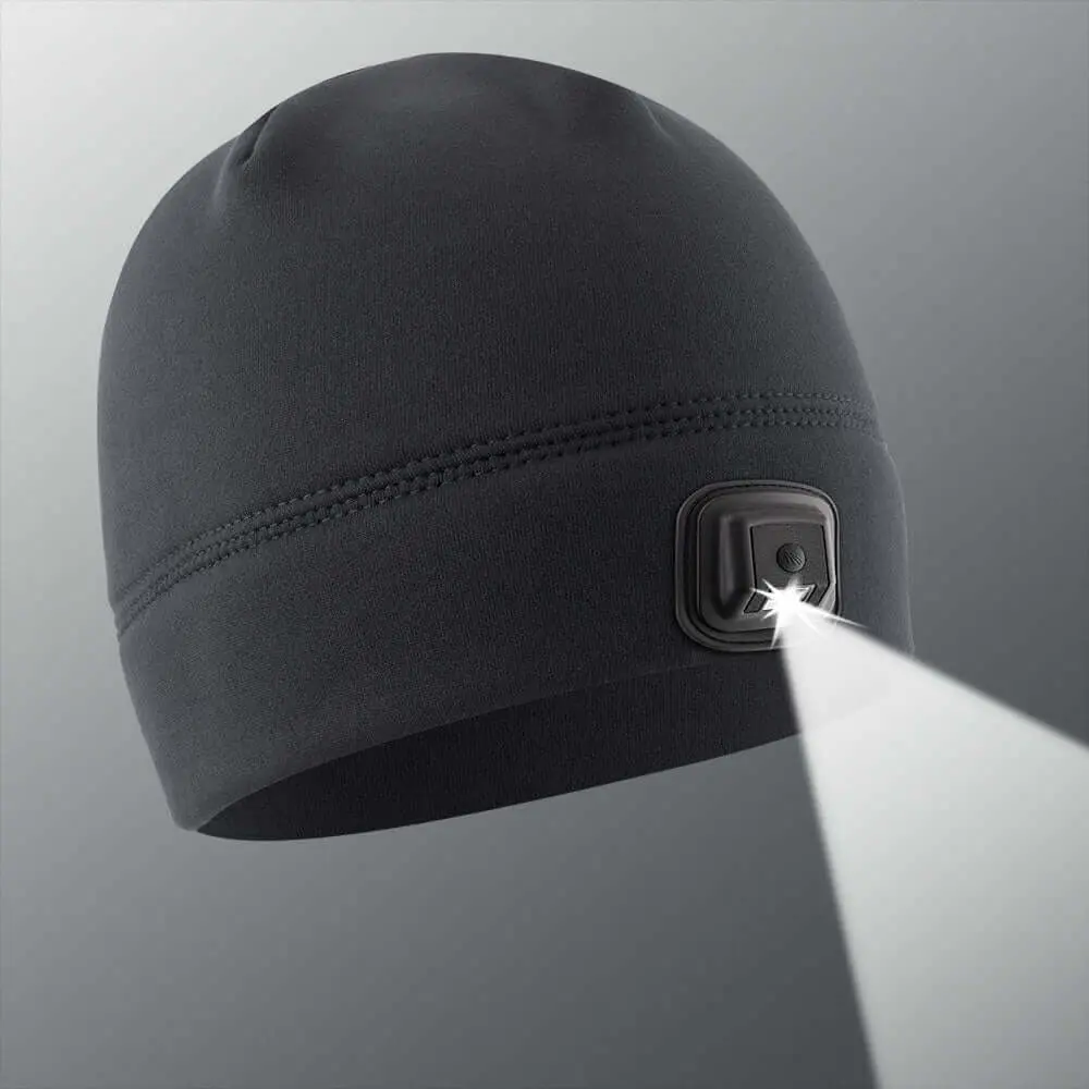 POWERCAP 3.0 LED Lighted Fleece Beanie - 150 Lumens USB Rechargeable Headlamp, LED Flashlights, Waterproof IPX4 Splash-Proof for Rain, Built for Camping, Hiking, Auto Work