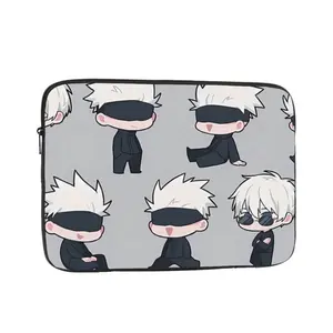 Anime Style Cute Anime Chibi Sorcerer Laptop Sleeve Minimal Cartoon Case
