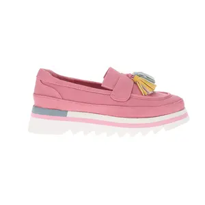 COCONUTS by Matisse Womens Tess Lug Sole Platform Loafers Casual - Pink