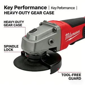 Milwaukee M18 FUEL Angle Grinder Red Brushless High Power Rapid Stop Safety