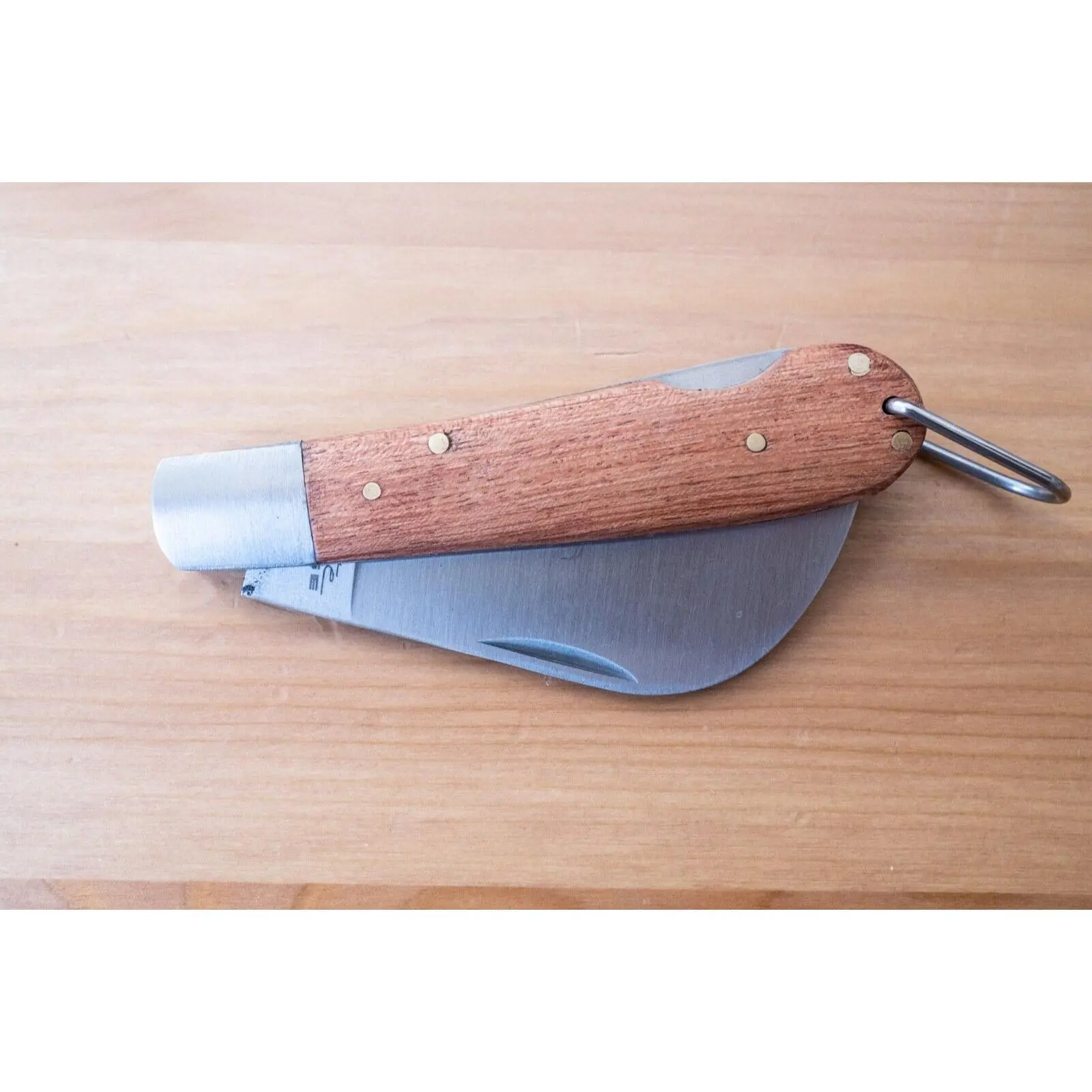 Hawkbill Knife Old School Wood Handle Lock Sharp OG Classic