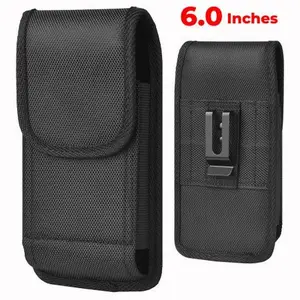 Universal Vertical Nylon Phone Pouch 6 inch