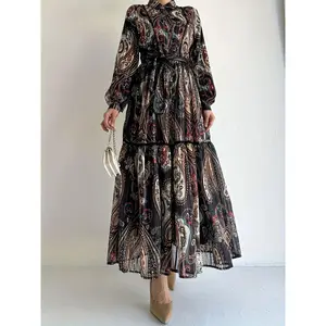 [Weddings, Travel] Women's Elegant Maxi Dress - Long Formal & Everyday Islamic Abaya with Button Front, Modest Muslim Dress in Deep Blues/Reds/Black/Whites/Grays/, All-Season Elegant Long Dress for Work, Weddings, Travel - Easy Care, Wedding Attire, Sophi