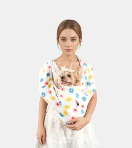 Daisy Cat Sling Carrier, Pet Sling Carrier, Large Bonding Sling Handsfree Carrier Pouch for Small Pets - Soft & Secure Design for Chinchillas, Hedgehogs, Rats, Sugar Gliders, Guinea Pigs & More. Dog Sling, Cat Pouch.