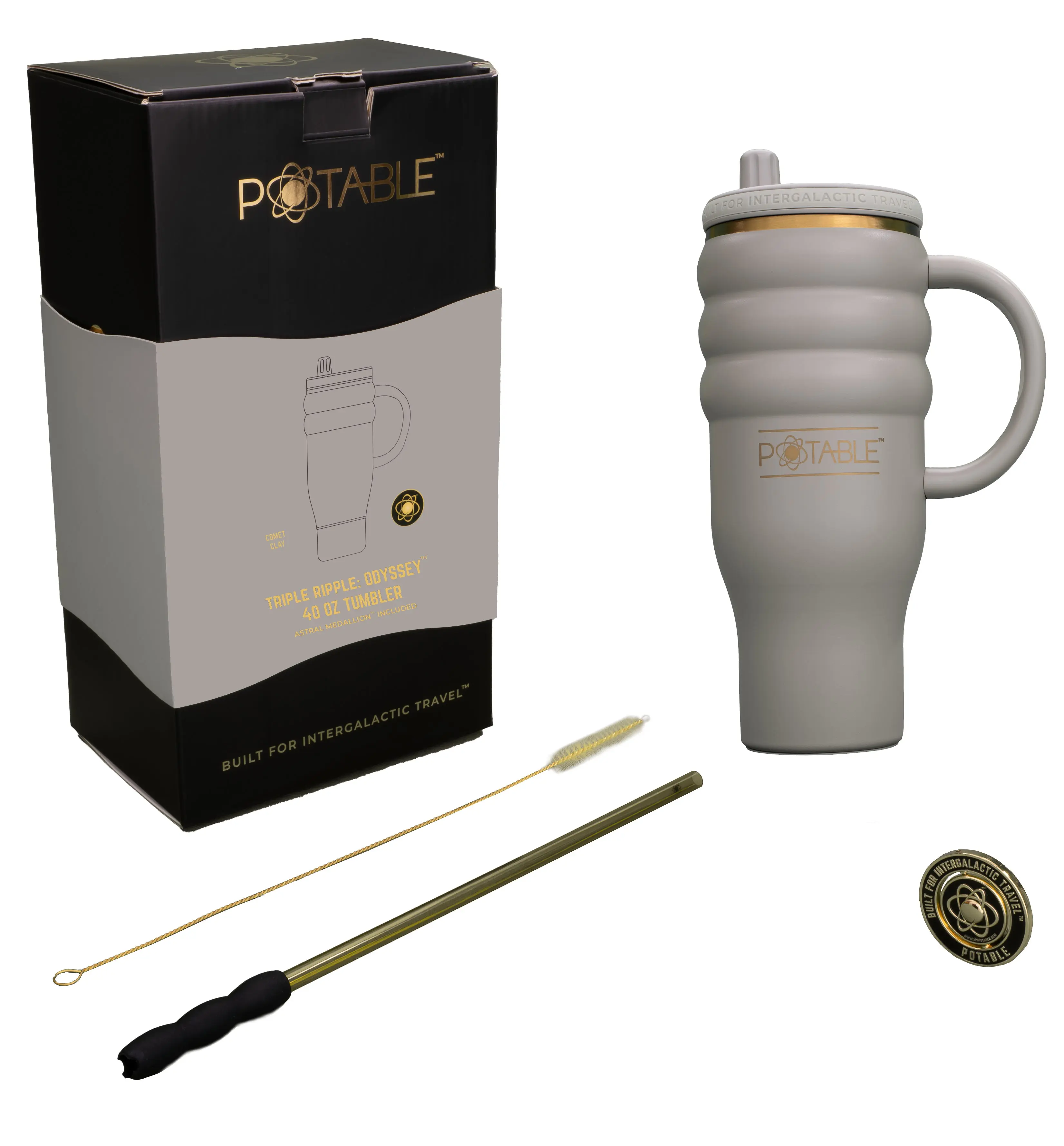 Triple Ripple: Odyssey™ 40oz Tumbler in Comet Clay | Signature Series