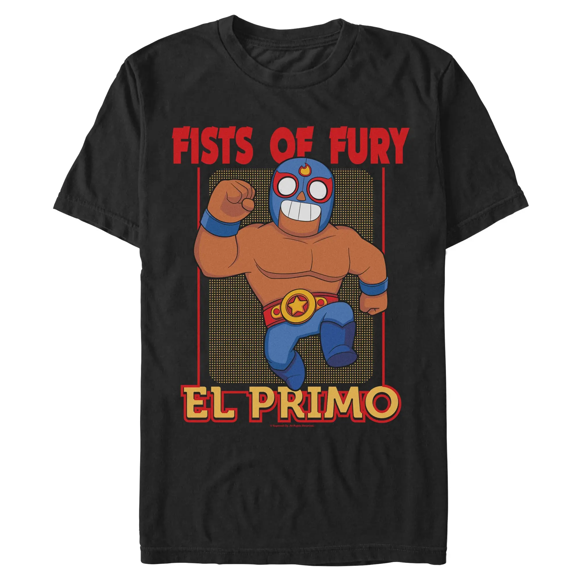 Men's Brawl Stars El Primo Fists Of Fury Short-Sleeve Casual T-Shirt, Menswear Apparel, Shortsleeve