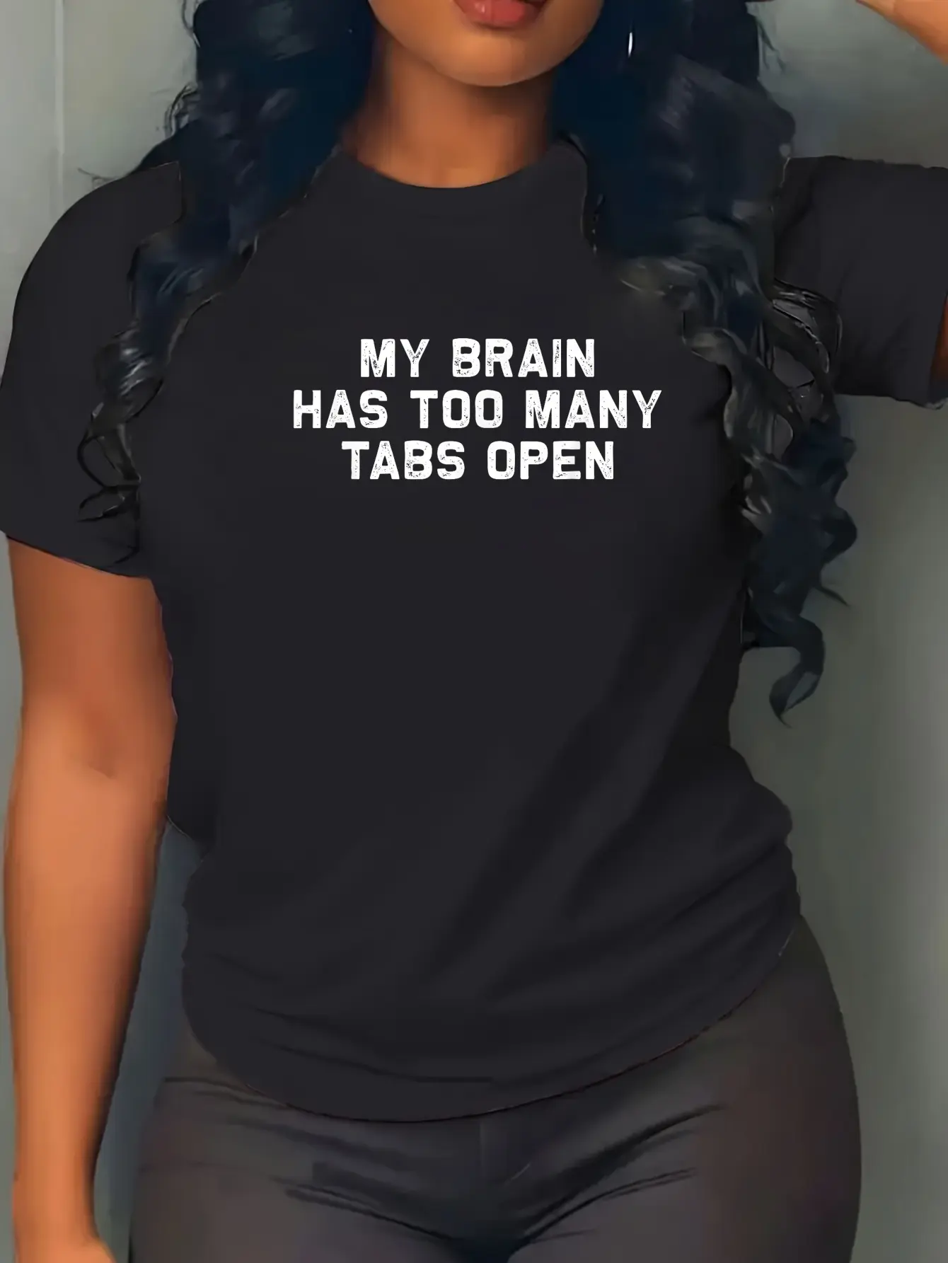 100% Cotton Funny Computer Programmer My Brain Has Too Many Tabs Open T-Shirt