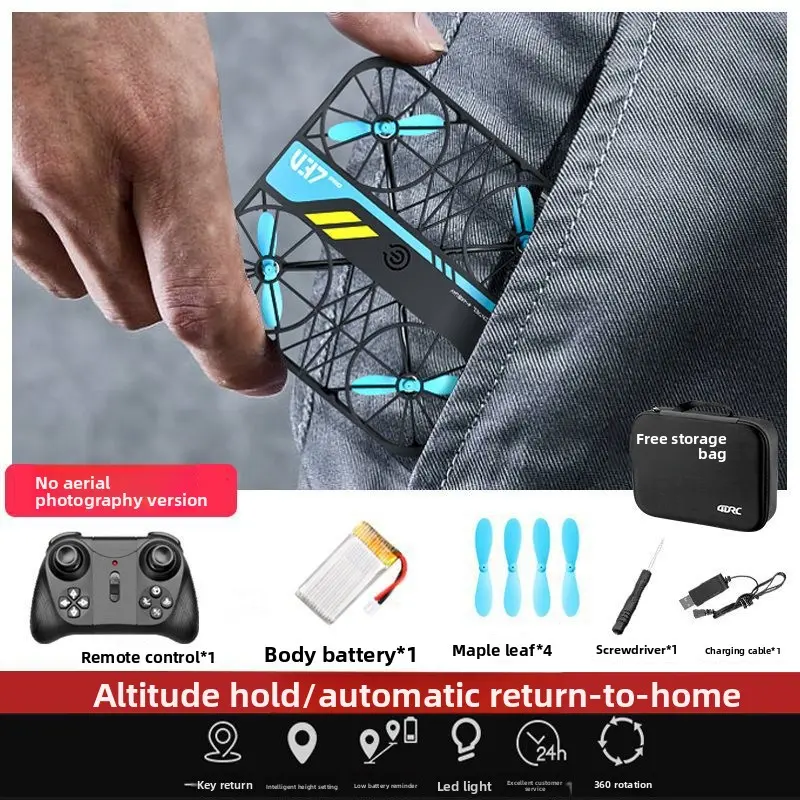 Compact Camera Remote Control Mini Aerial Drone, Durable Easy-to-Fly Entry-Level Quadcopter RC Aircraft Toy for Kids Compact Camera Remote Control Mini Aerial Drone, Durable Easy-to-Fly Entry-Level Quadcopter RC Aircraft Toy for Kids