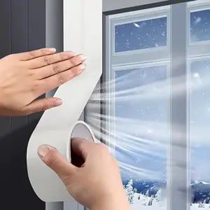 Window Sealing Tape, Window Gap Soundproof Windproof Self Adhesive Sealing Tape, High Adhesive Traceless Rug Tape