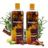 [2 Bottles] Herbalista Viral New Herbal Shampoo 1000ml (33 fl oz) Each Disc Top- With Real Pieces of Rosemary, Cinnamon, Anise, Clove, Aloe, Ginger, & Eucalyptus - Fortalece, Regenera, Acelera Crecimiento – 100% Natural & Handcrafted