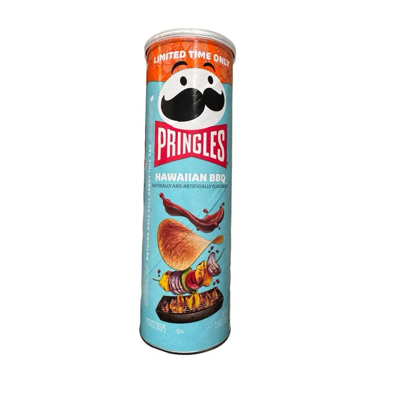 Limited Time Pringles Hawaiian BBQ Flavored Potato Crisps- 1 Can 5.5 Oz Limited Time Pringles Hawaiian BBQ Flavored Potato Crisps- 1 Can 5.5 Oz