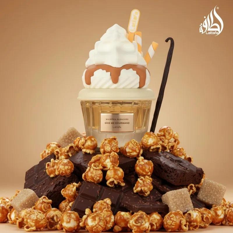 Lattafa GIVE ME COURMAND Gourmand Collection Series of Women's Perfumes ,2.53oz/75ml Fruity Cake Candy Chocolate Perfume Long Lasting Fragrance Arabian Women's Perfume Cologne Persistence Pheromone Lattafa GIVE ME COURMAND Gourmand Collection Series of Women's Perfumes ,2.53oz/75ml Fruity Cake Candy Chocolate Perfume Long Lasting Fragrance Arabian Women's Perfume Cologne Persistence Pheromone