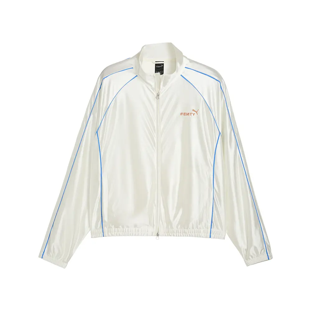 PUMA Mens Fenty X T7 Piping  Athletic Outerwear Casual - White