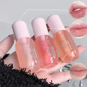 Lip Glaze- 3-in-1 Balm + Oil + Gloss - Nourishing Lipgloss - Long-lasting Shine & Hydration Moisturizing Hydrating Glossy Lip Stick for Girls & Women Plumping Lip Plumper Gift for Fall Christmas Lipstick Skincare Hydrate Lip Serum Makeup Tinted