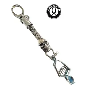 The Boss 316L Stainless Steel Chain Glove Clip with Skull & Hardhat Design for Forman GF SUP PM Gifts