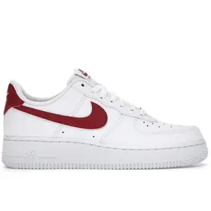 Nike Men's Air Force 1 Low White Team Red Basketball Shoes, from StockX