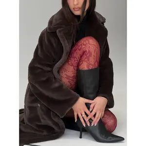 Ammelia Sheer Lace Tights Red