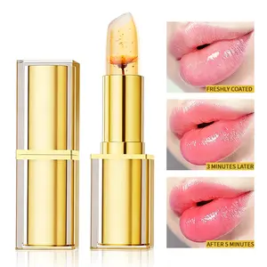 Transferproof Color Changing Lipstick,Gold Crystal Ph Color-Changing Lipstick 24 Hours Long Lasting & Moisturizing Lip Gloss,Colors Changings Lipsticks For Older Women