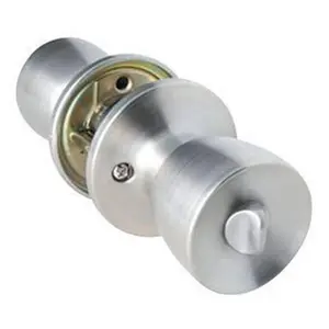 212 MAIN LA2112 Apex Privacy Lock - Antique Brass Steel, Adjustable Door Security Lock, Indoor Privacy Door Knobs for Back Use