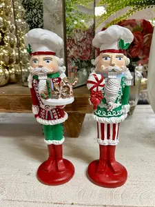 10.5 Inch Resin Gingerbread Nutcracker Two Styles
