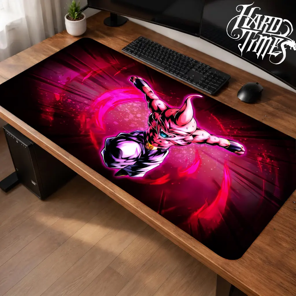 Majin Buu#2 Dragonball Gaming Mouse Pad Personal, Custome, Anime Desk Mat Extended Keyboard Pad Waterproof Non Slip Rubber Base Large Mousepad for PC Gamer Setup Desk Accessories 40x21 Inch,Office Gifts, Decor desktop